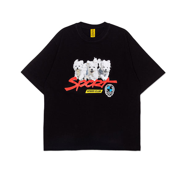 Sports Club T-Shirt -Black