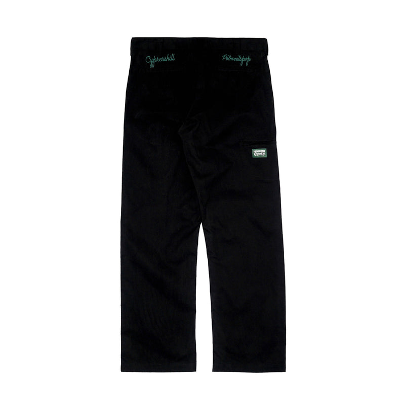 Pot Meets Pop x Cypress Hill - Skull & Compass Work Pants Black