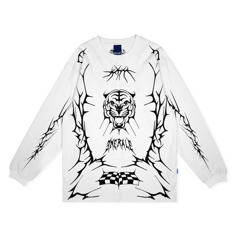 Emerale + Steve Marlon L/S T-Shirt - White