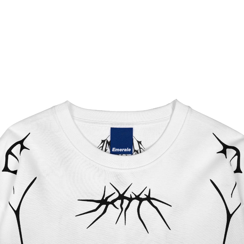 Emerale + Steve Marlon L/S T-Shirt - White