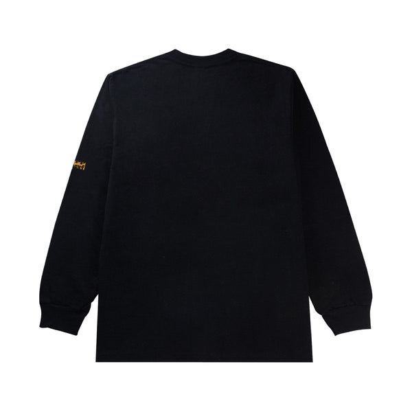 Helter LS Henley - Black (Washed)