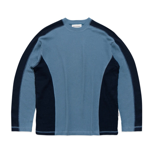 NOM Waffle Crewneck - Blue