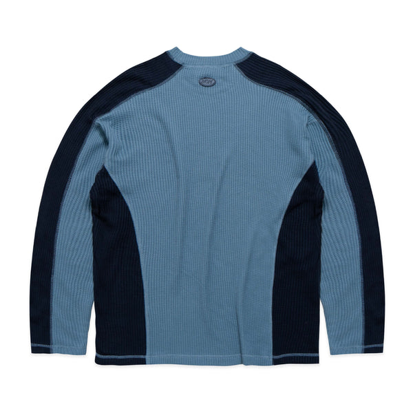 NOM Waffle Crewneck - Blue
