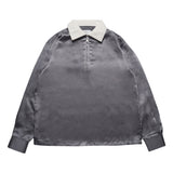 Mauve Quarter Zip Shirt - Grey