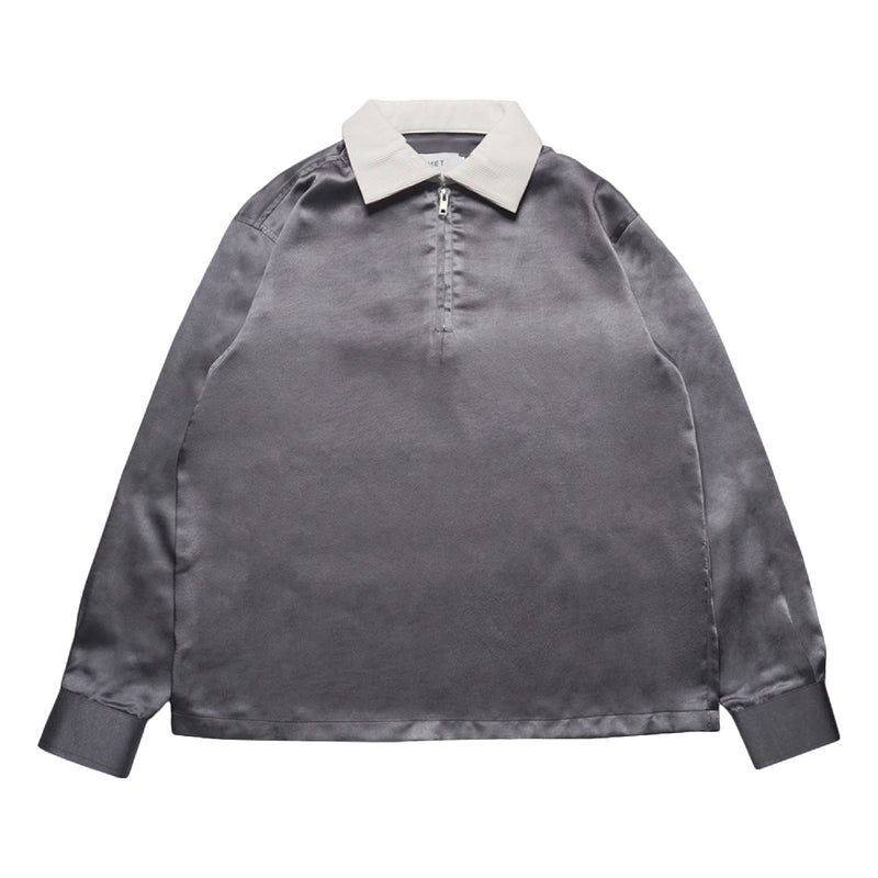Mauve Quarter Zip Shirt - Grey