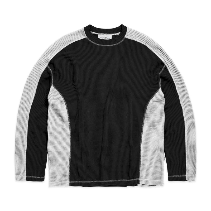 NOM Waffle Crewneck - Black
