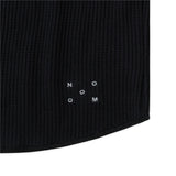 Raglan Waffle Crewneck - Black