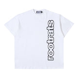 Outline Round Logo T-Shirt - White