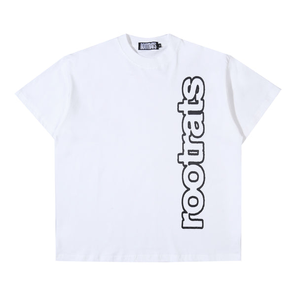 Outline Round Logo T-Shirt - White