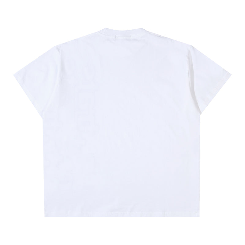 Outline Round Logo T-Shirt - White