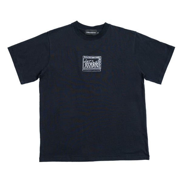 Anak Surf Bali Embroidery T-Shirt - Black