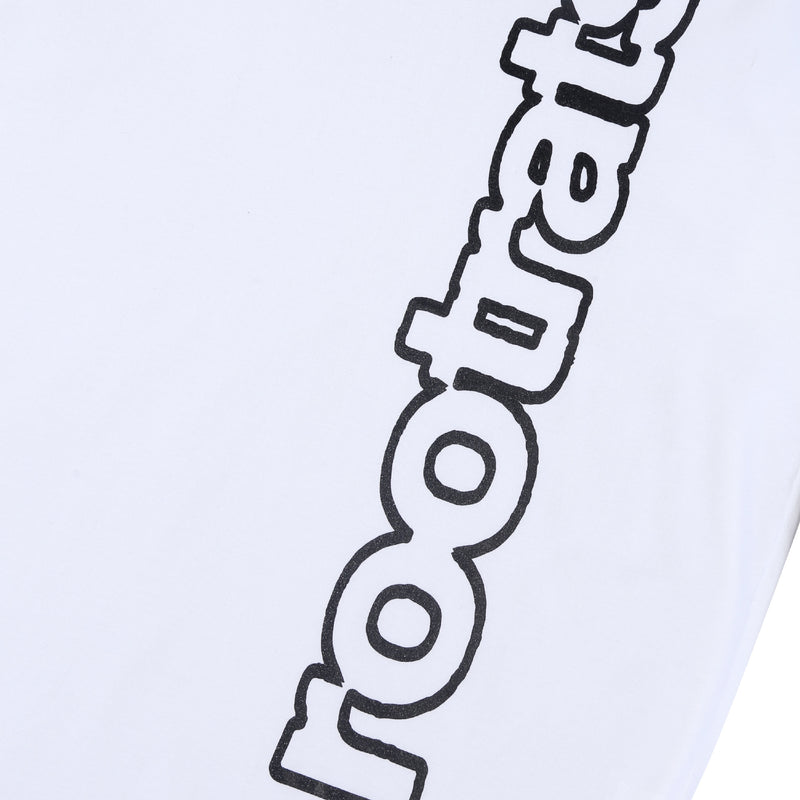 Outline Round Logo T-Shirt - White