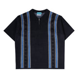 Polo Knit Half Zip - Blue
