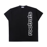 Outline Round Logo T-Shirt - Black