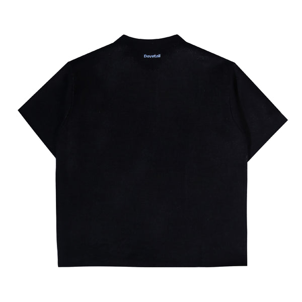 Polo Knit Half Zip - Blue