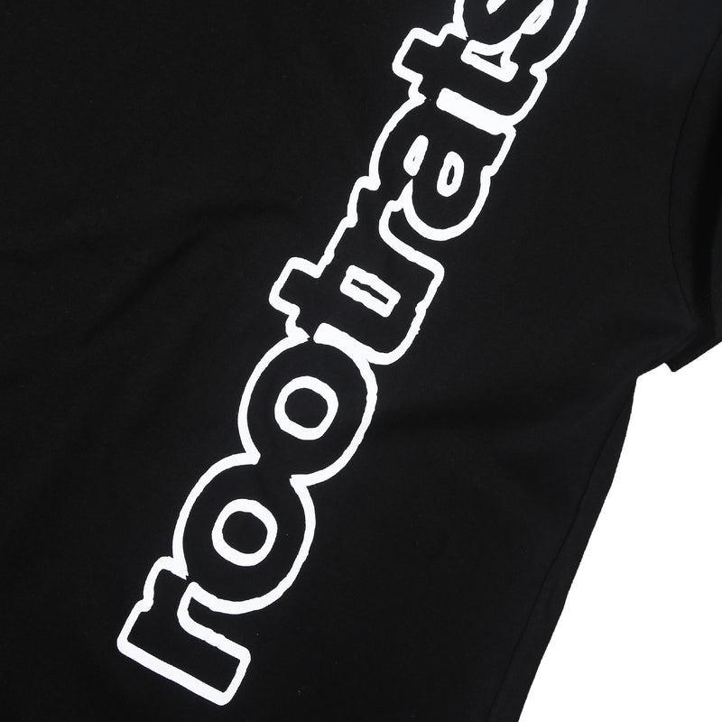 Outline Round Logo T-Shirt - Black
