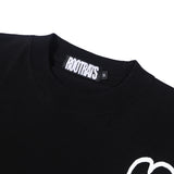 Outline Round Logo T-Shirt - Black