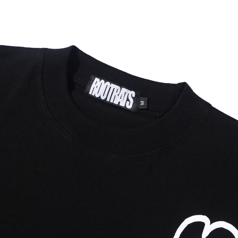 Outline Round Logo T-Shirt - Black