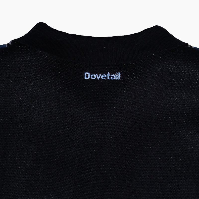 Polo Knit Half Zip - Blue
