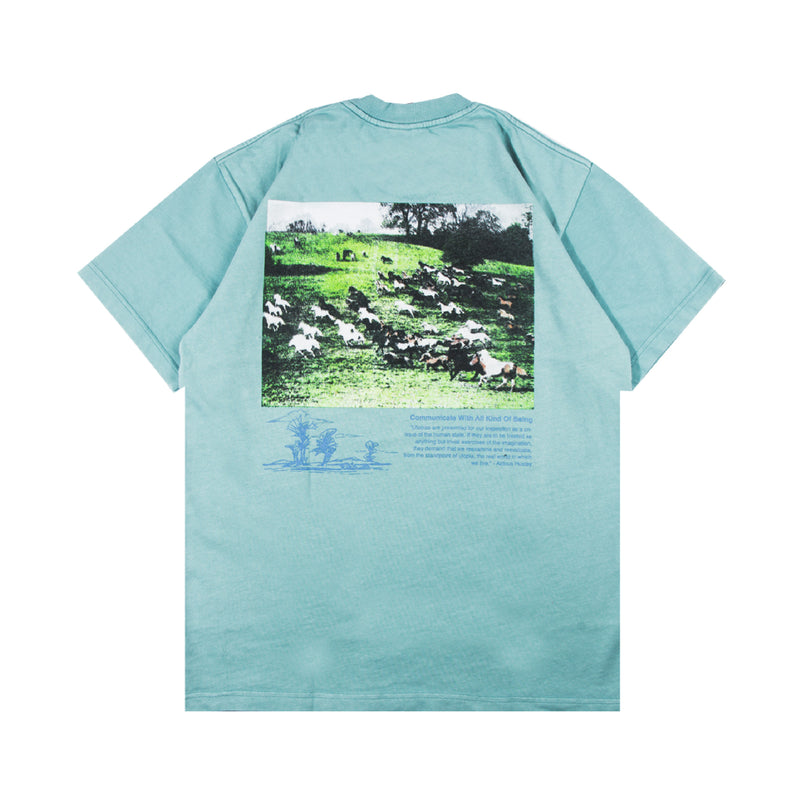 Panorama T-shirt - Mineral Green