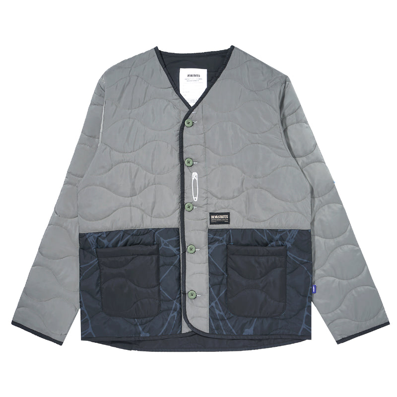 Web Quilted Liner Jacket - Olive Green