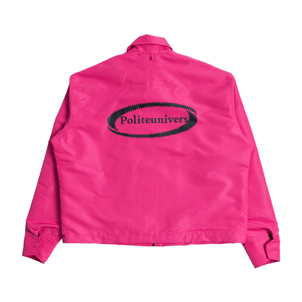 Distorted Oval Logo Windbreaker - Pink