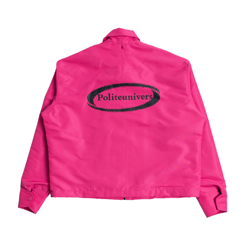 Distorted Oval Logo Windbreaker - Pink