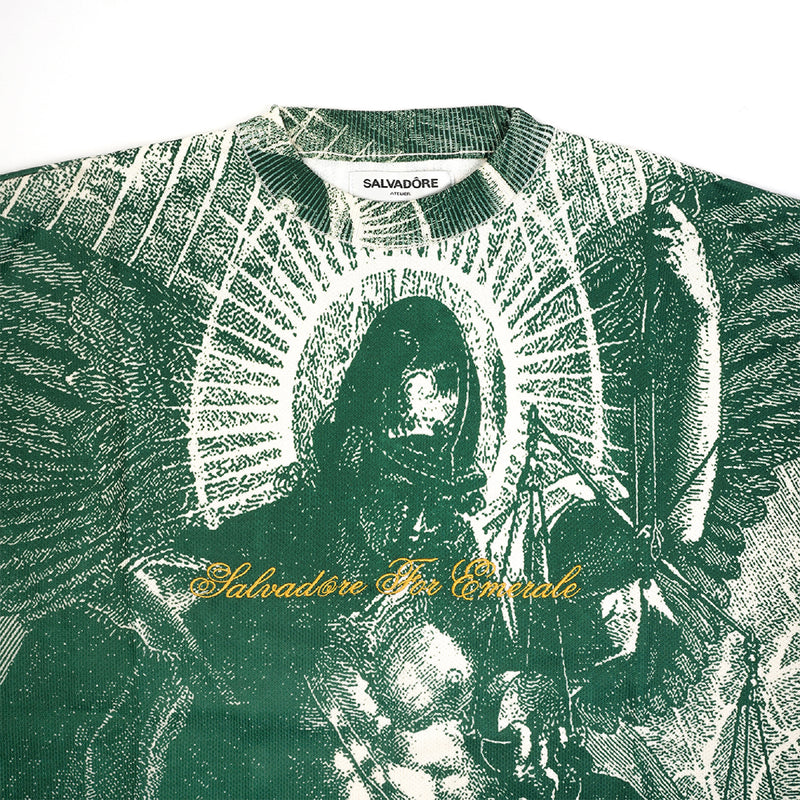 Sun Miguel Arcangel Crewneck Sweater Knit Full Print