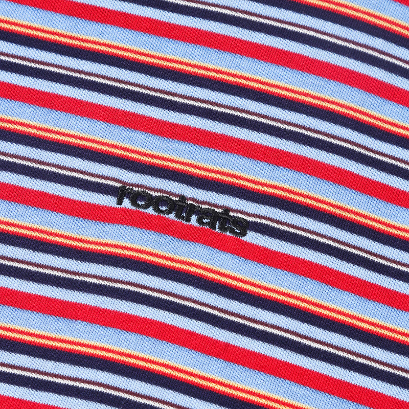 Round Logo Stripes T-Shirt - Mix