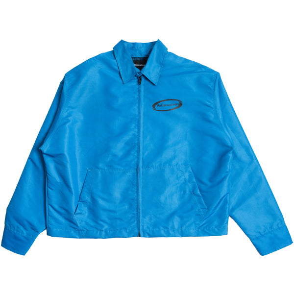 Distorted Oval Logo Windbreaker - Blue
