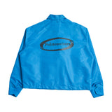 Distorted Oval Logo Windbreaker - Blue