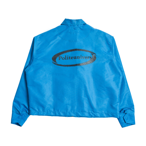 Distorted Oval Logo Windbreaker - Blue