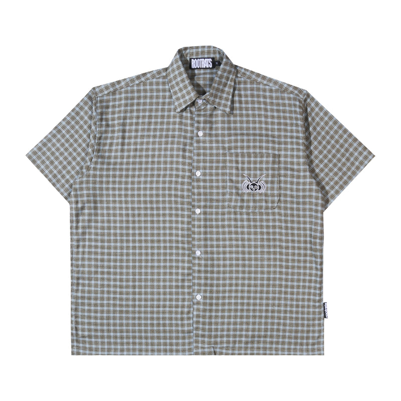 Icon Logo Checkered Shirt - Green