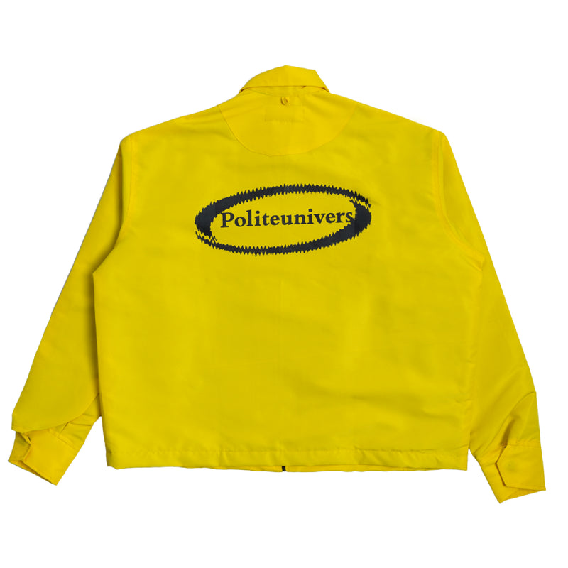 Distorted Oval Logo Windbreaker - Yellow