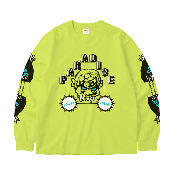 Power Rage LS T-shirt - Neon Green