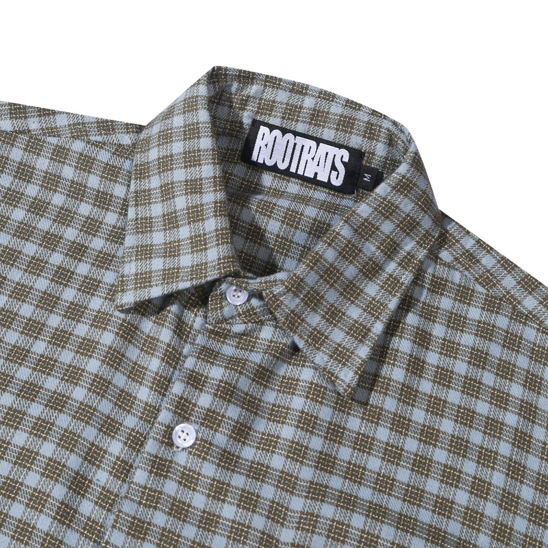 Icon Logo Checkered Shirt - Green