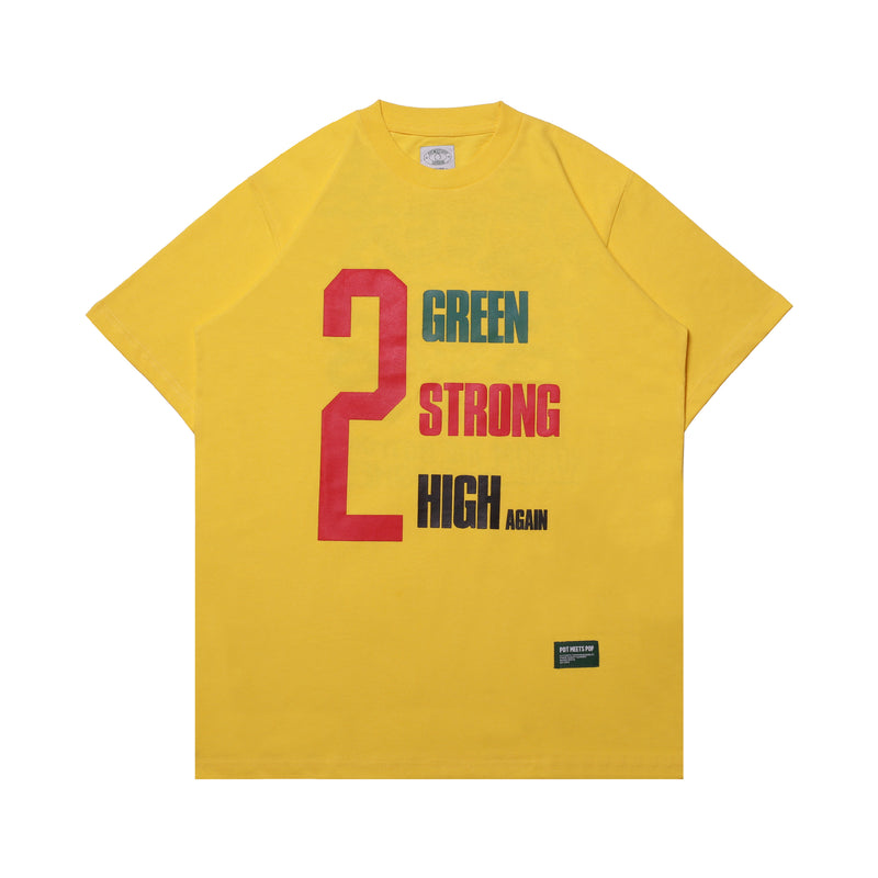 2 Green 2 Strong T-Shirt - Yellow
