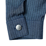 Herringbone Trucker Jacket - Blue Denim
