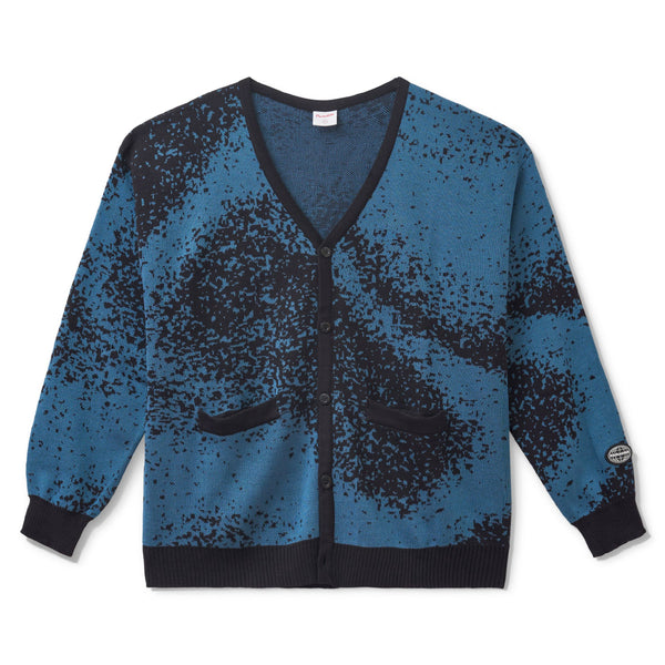 Waveform Knit Cardigan - Blue