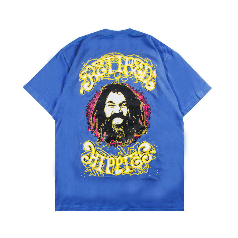 Retired Hippie T-shirt - Grey Blue