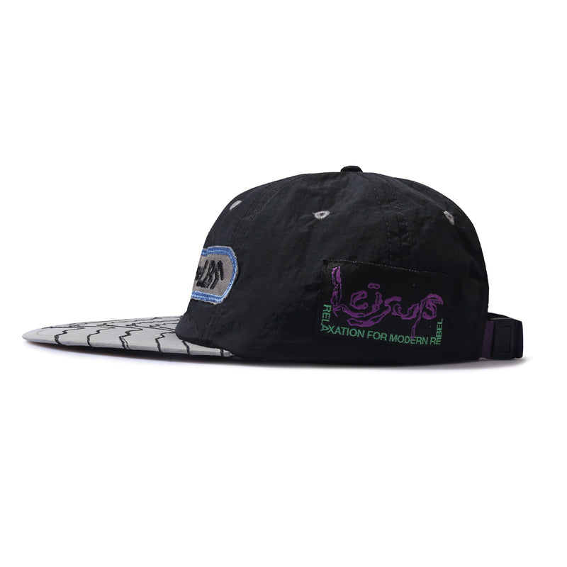 Nylon Long Peak Fishing Cap - Grey