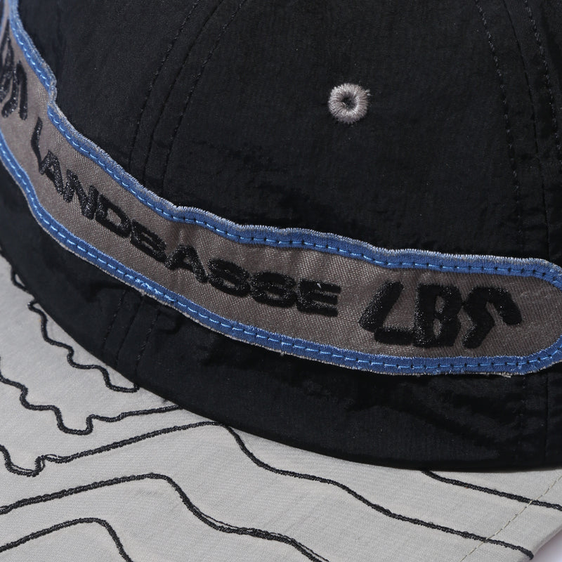 Nylon Long Peak Fishing Cap - Grey