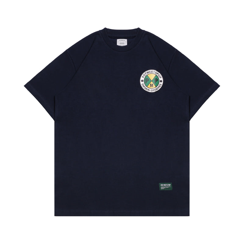 Smokin Grooves T-Shirt - Navy