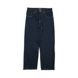 P Square Wide Loose Cut Jeans - Deep Ocean
