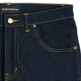 P Square Wide Loose Cut Jeans - Deep Ocean