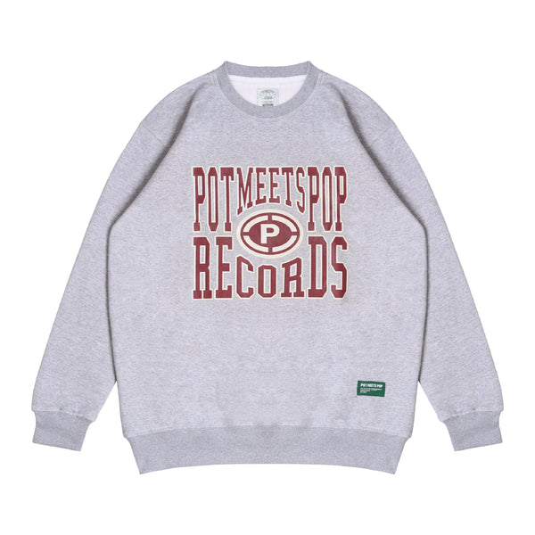 Pmp Records Sweatshirt Heather - Grey