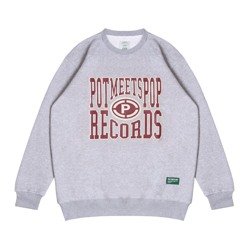 Pmp Records Sweatshirt Heather - Grey