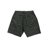 Double Pleated Short - Dark Leopard