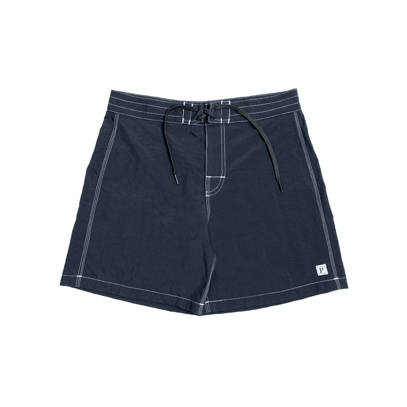 Zig Zag P Square Boardshort - Black