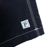 Zig Zag P Square Boardshort - Black